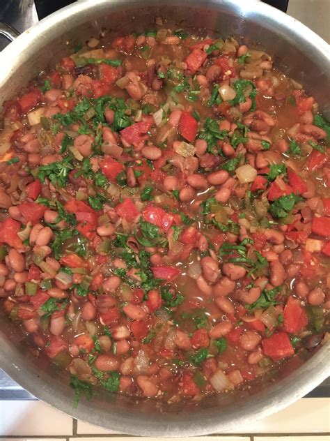 Vegan Spicy Charro Pinto Beans in the Crockpot - Very Veganish