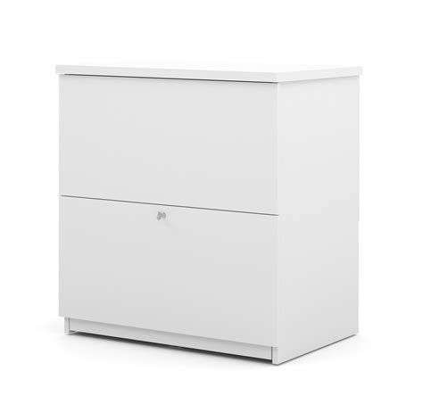 28" White Locking Lateral File by Bestar - OfficeDesk.com