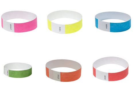 Mixed Colour Tyvek Wristbands | Mixed Order Coloured Tyvek Wristbands