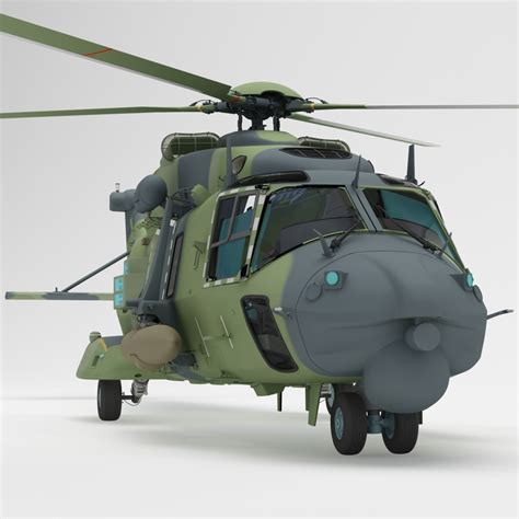 3d military helicopter nhindustries nh90 model