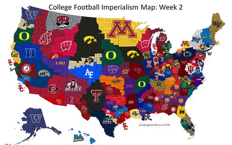 College Football Imperialism Map - Buckyville