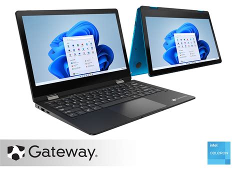 "Gateway 11.6"" 2-in-1 Convertible Notebook, Intel Celeron, 4GB RAM ...