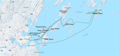 Map Of Casco Bay Islands