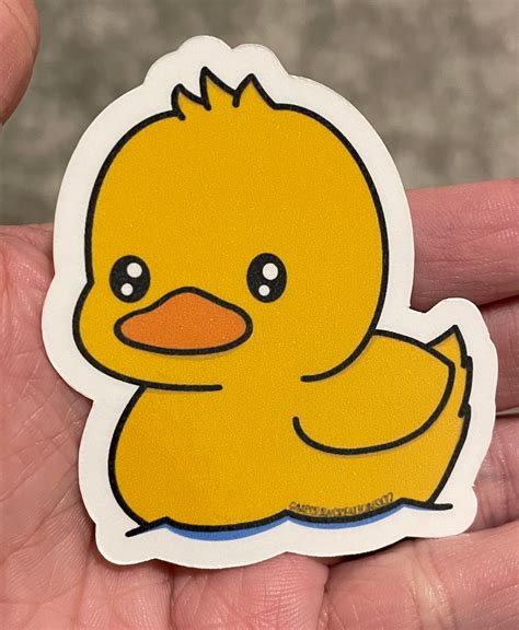 Cute Duck Sticker, Duck Sticker, Rubber Ducky Sticker, Cute Sticker ...