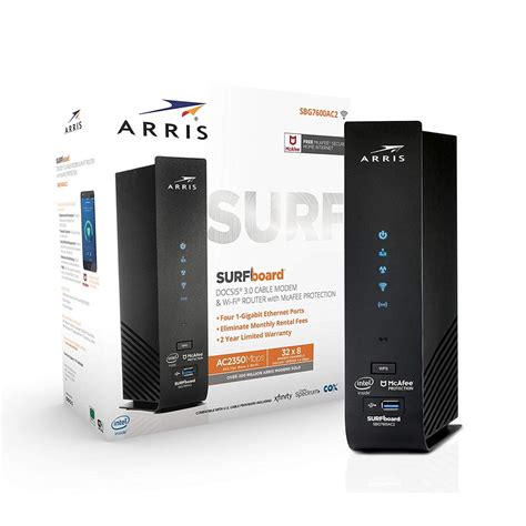 Arris SURFboard SBG7600AC2 DOCSIS 3.0 Wireless Cable Modem - Walmart ...