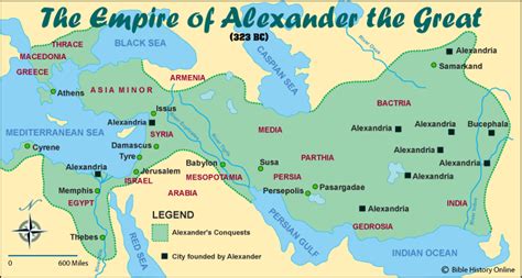 Alexander the Great's Empire (323 BC) - Bible History