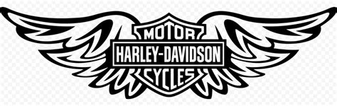 Harley Davidson Black Wings Logo HD PNG | Citypng