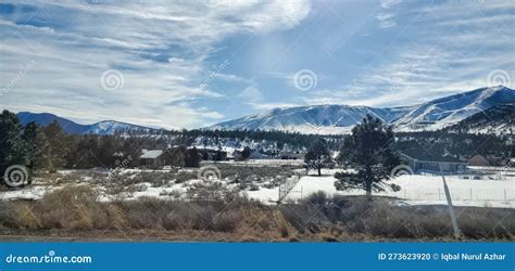 Flagstaff after Snowfall stock photo. Image of cloud - 273623920