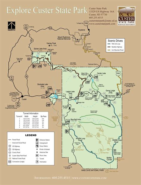 Custer State Park Map - Map Of The World