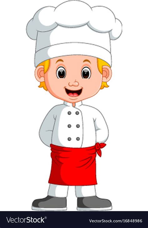 Boy chef cartoon Royalty Free Vector Image - VectorStock