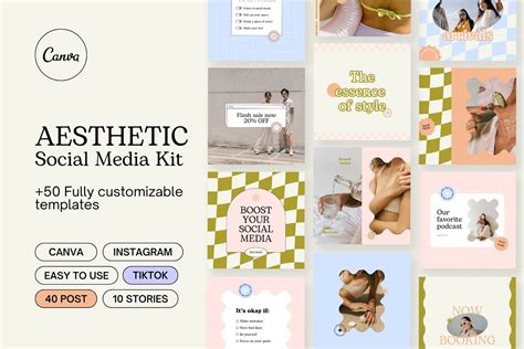 Aesthetic Instagram Template Kit by Instagram Templates on Dribbble