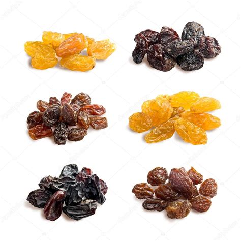 Different varieties of raisins — Stock Photo © kornienkoalex #23150076