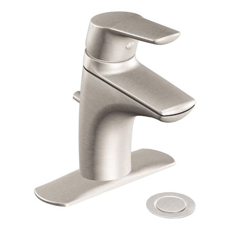 Shop Moen Method Brushed Nickel 1-Handle Single Hole Bathroom Sink ...