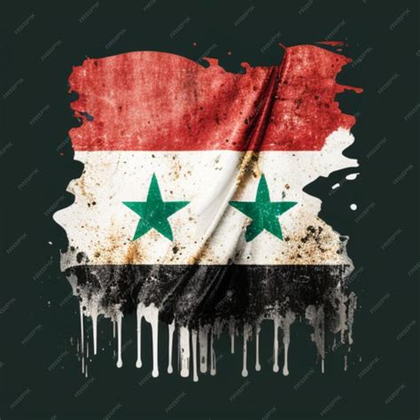 Premium AI Image | flags syrian flag flag of syria syrian arab republic ...