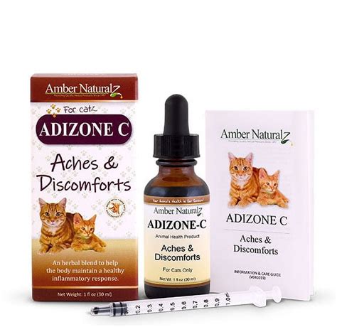 Adizone C - Anti-Inflammatory Cat Pain Relief Medicine, 1 Ounce Herbal ...