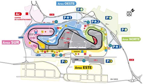 Barcelona circuit map - Map of barcelona circuit (Catalonia Spain)