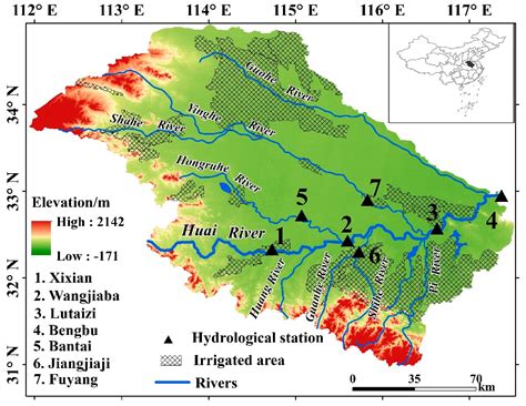 Huai River Map