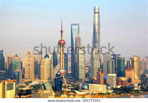 Shanghai Skyline Stock Photo (Edit Now) 305771393