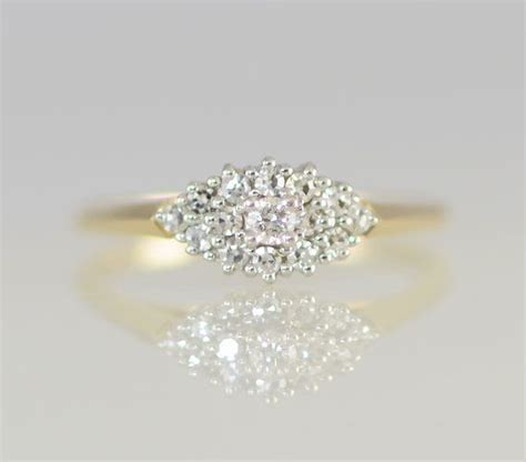 Vintage Cluster Wedding Ring