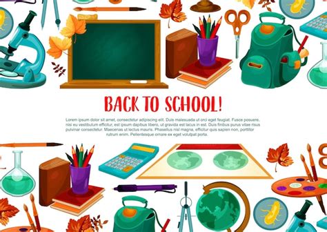 Premium Vector | Back to school vector welcome poster