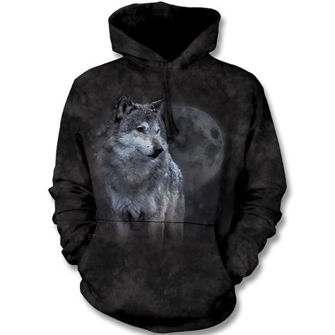 Winter's Eve Wolf Hoodie - Southwest Indian Foundation - 10698