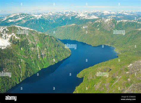 Misty Fjords National monument aerial view, Ketchikan Alaska Stock ...