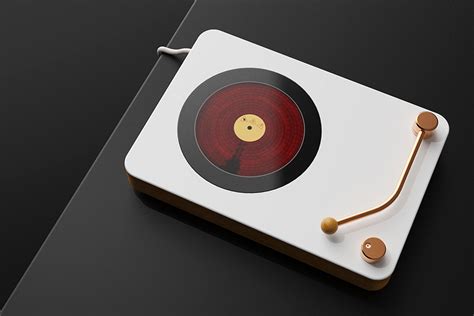 Classic looks meet modern functionality in this vinyl record player ...