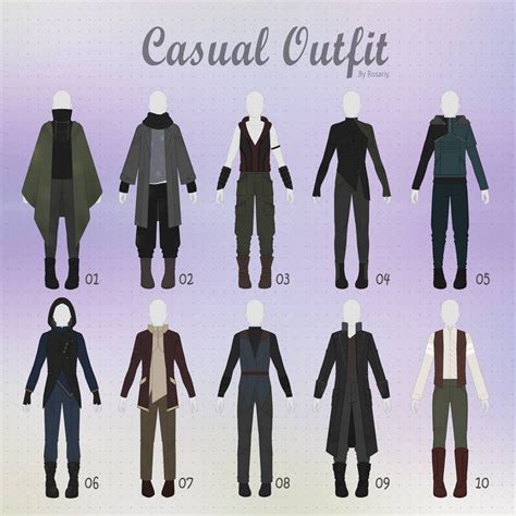 (CLOSED) CASUAL Outfit Adopts 29 [MALE] by Rosariy | Drawing clothes ...