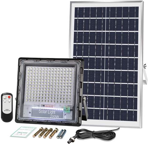 200W Solar Flood Light 180 LED Solar Motion with Remote Control - FeelRight