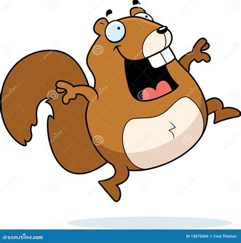 Squirrel Jumping Royalty Free Stock Images - Image: 13672669