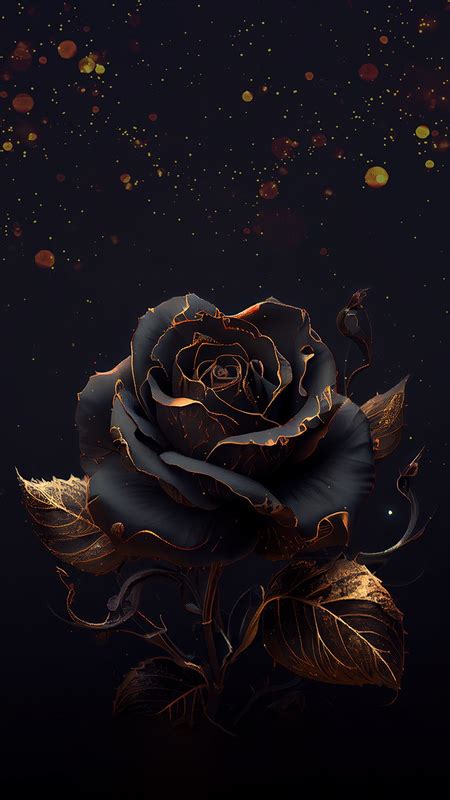 Dark & Mysterious: Black Roses on Wallpapers for Desktop and iPhone ...