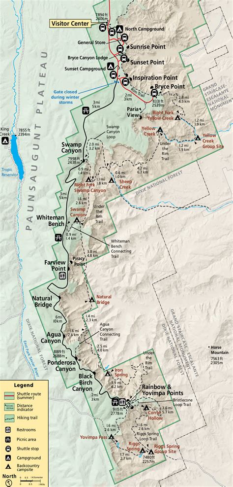 Bryce Canyon Map Pdf | World Map 07