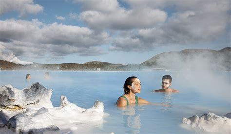 Hot Springs Near Reykjavik Iceland