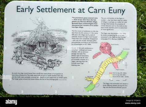 Carn Euny ancient village and archeological site, near Sancreed Penwith ...