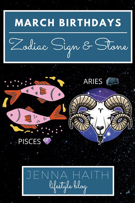 March Birthdays: Zodiac Sign and Stone » Jenna Haith Lifestyle