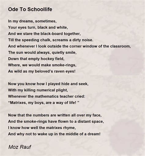 Ode Poems About Life