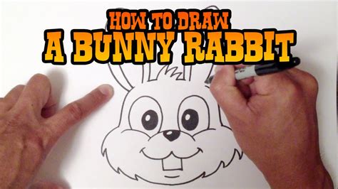 How to Draw a Bunny Rabbit - Step by Step Video - YouTube