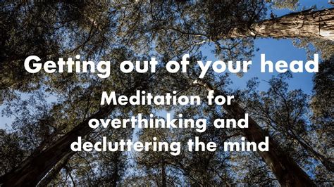 Meditation to empty the mind (Overthinking Meditation, ambient sounds ...