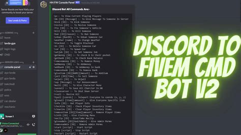 Control Your FiveM Server with Discord [Bot][Standalone] | FiveM Store