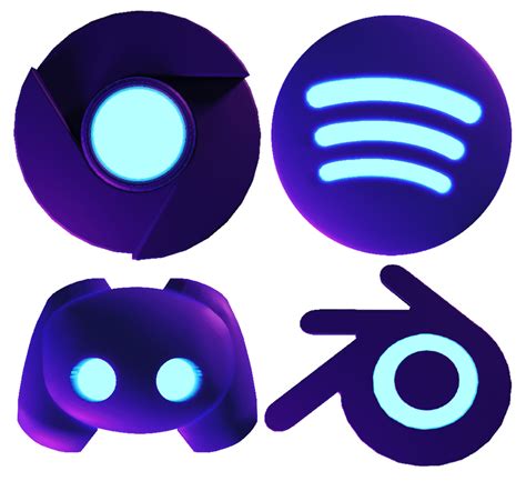 Made some custom desktop icons! : blender