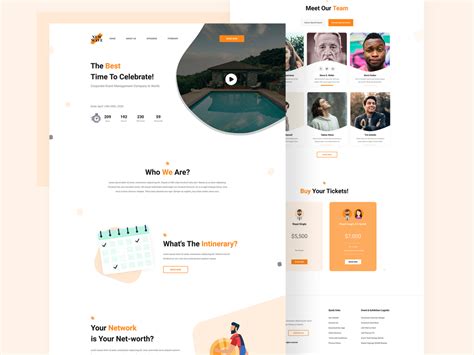 Event Management Landing Page Design by Fahim Bashar Faisal🍺 on Dribbble