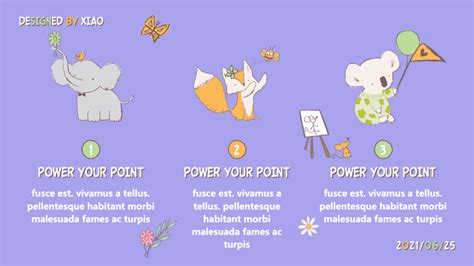 Cute Animal PowerPoint Template Free Download - Just Free Slide