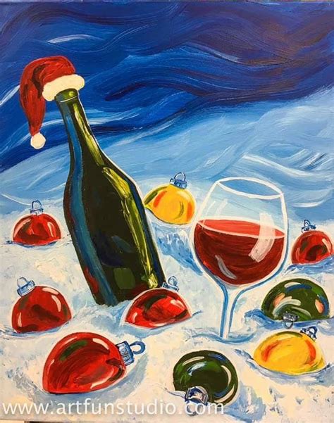 sip-and-paint-christmas-holiday-0151 - Art Fun Studio