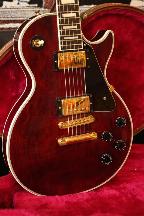 Gibson Les Paul Custom 1990 Wine Red Guitar For Sale SomeNeck Guitars