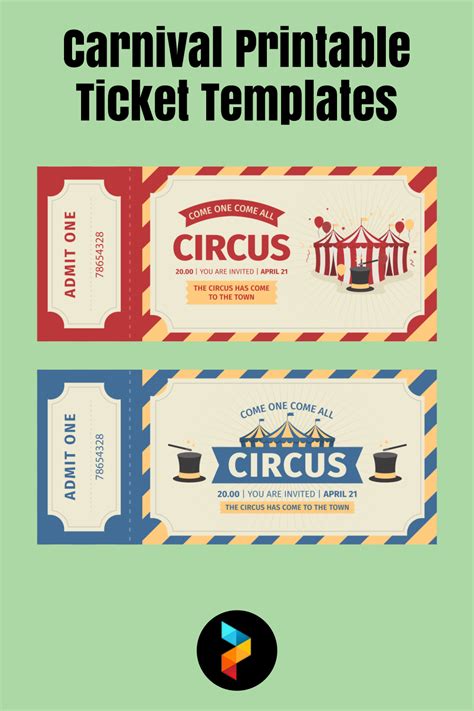 Carnival Tickets Printable