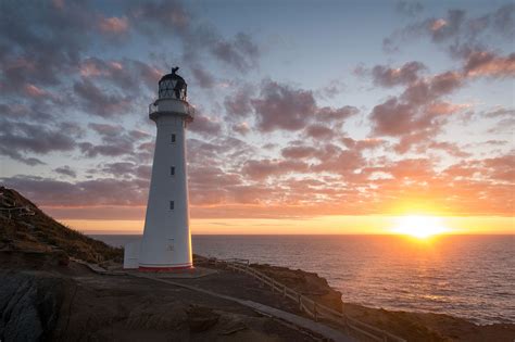 Sunrise behind Castlepoint light house - Ed O'Keeffe Photography