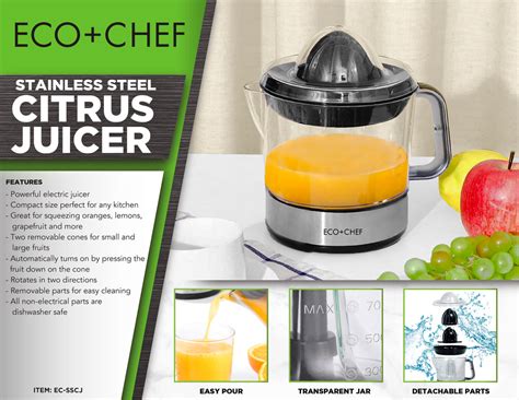 Stainless Steel Citrus Juicer – Eco + Chef Kitchen