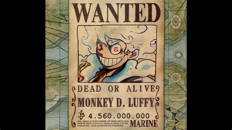 One Piece Characters Bounty List