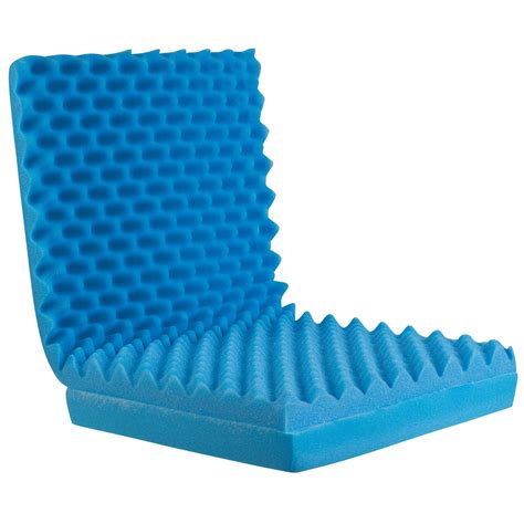 Egg Crate Sculpted Foam Seat Cushion with Full Back, Blue ** Continue ...