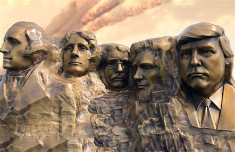 Donald Trump's sculpture of Mount Rushmore with his face on it PICTURED ...